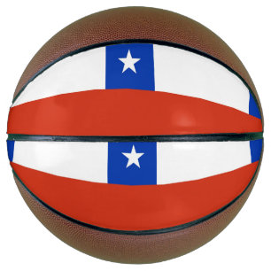 Ballon De Basket Basket-ball complet avec drapeau du Chili