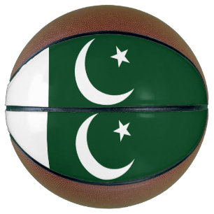 Ballon De Basket Basket-ball complet avec drapeau du Pakistan