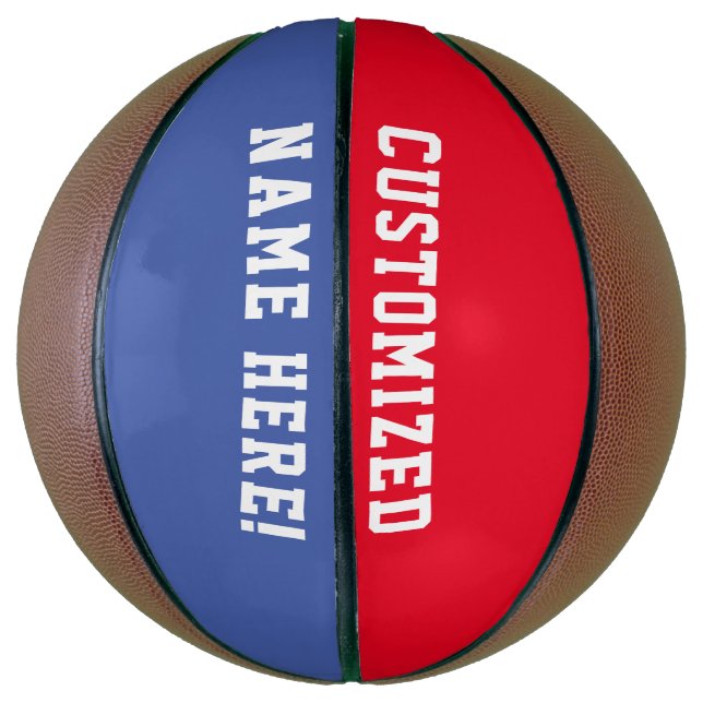 Ballon De Basket Basket-ball de nom personnalisé (Vertical)