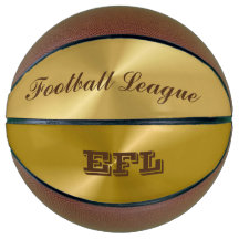 Basket-ball Gold Metallic Look
