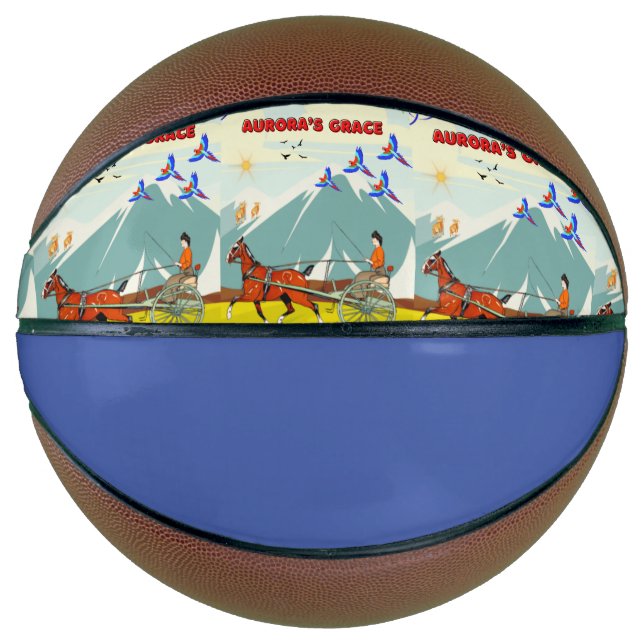 Ballon De Basket Basket-ball, Grace Design d'Aurora (Devant)