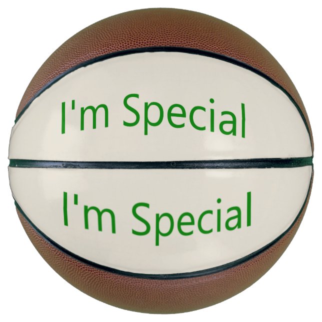 Ballon De Basket Basket-ball Je suis spécial (Devant)