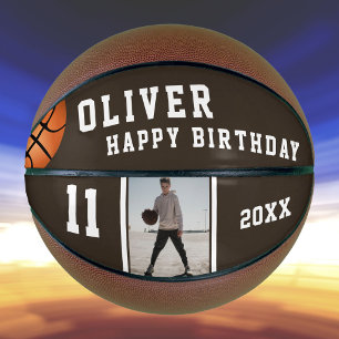 Ballon De Basket Basket-ball personnalisé Joyeux anniversaire avec