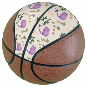 Ballon De Basket Basket-ball poisson cactus pattes Meow