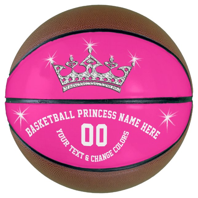 Ballon De Basket Basket-ball Princess Basketball personnalisé (Devant)
