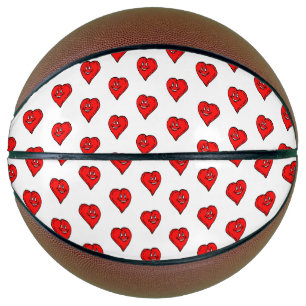 Ballon De Basket Basket-ball Red Hearts Love