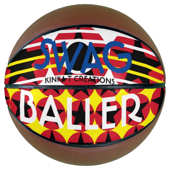 Ballon De Basket Basket-ball swag Baller (Devant)