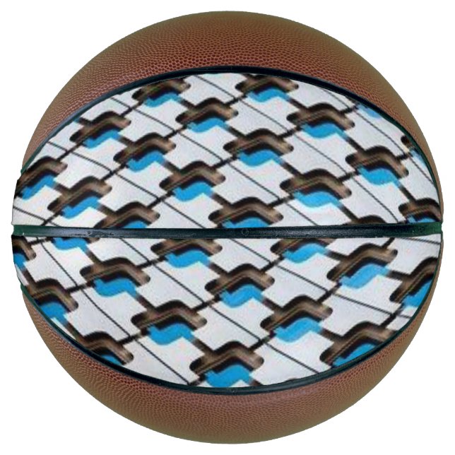 Ballon De Basket Basket Bleu gris (Devant)