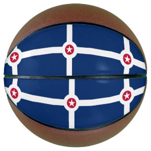 Ballon De Basket Basket complet avec Drapeau d'Indianapolis, États-
