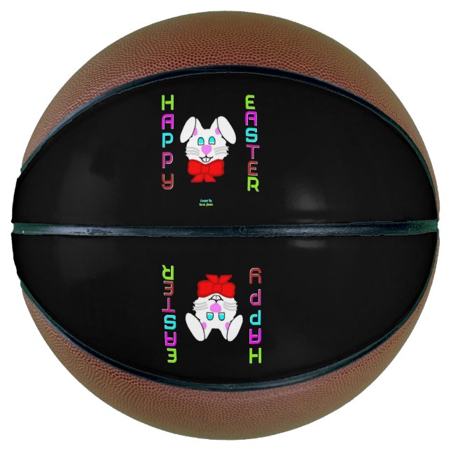 Ballon De Basket Basket de lapin de Pâques (Devant)