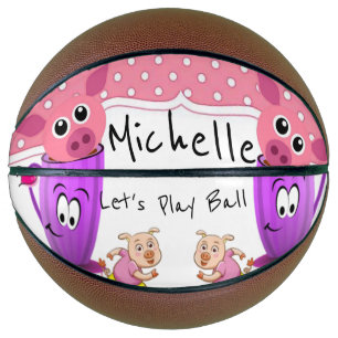 Ballon De Basket Basketball Cochons Roses Mugs
