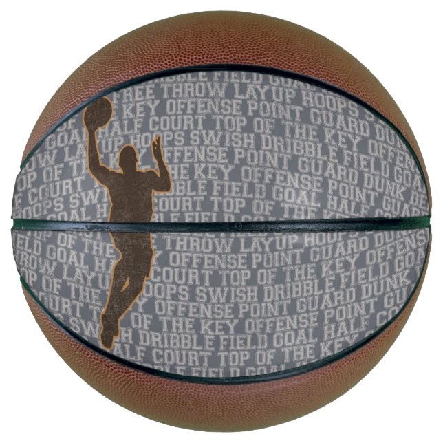 Ballon De Basket Basketball Words Boy Custom Basketball (Devant)