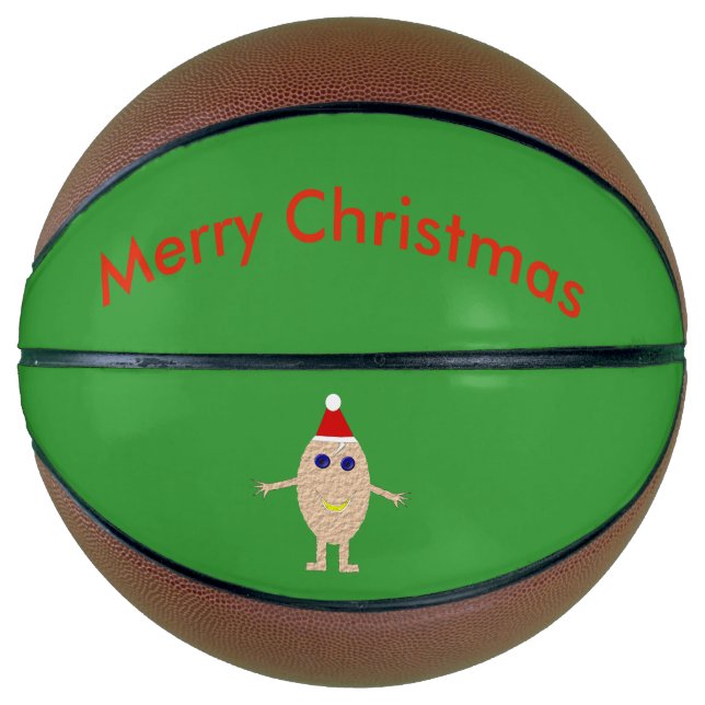 Ballon De Basket Basketballs d'oeufs de Noël amusant (Devant)