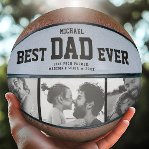 Ballon De Basket BEST DAD JAMAIS Cool Collage photo unique tendance