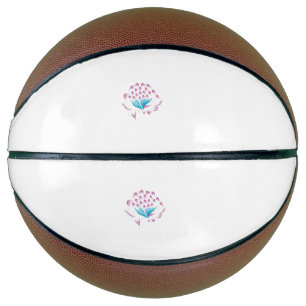Ballon De Basket Bleu de Cornflower clair, Ciel Mégenta, Fille