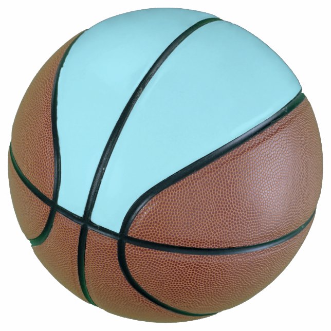 Ballon De Basket Blizzard bleu couleur solide (Incliné)