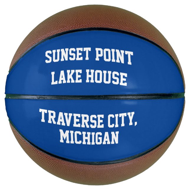 Ballon De Basket Blue Lakehouse (Devant)
