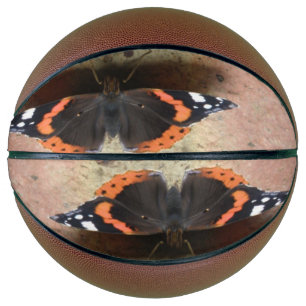 Ballon De Basket Boules de papillon de l'amiral rouge