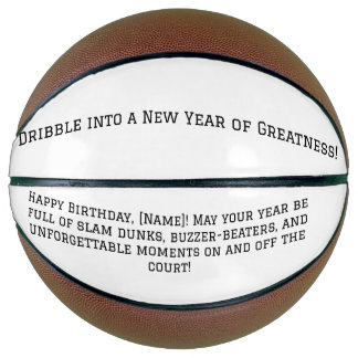 Ballon De Basket Cadeau d'anniversaire personnalisé de basket-ball