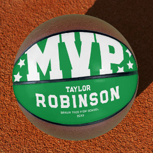 Ballon De Basket Cadeau de basketball MVP vert moderne