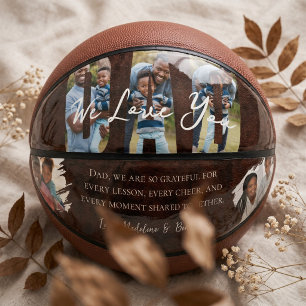 Ballon De Basket Cadeau personnalisé pour la fête des pères avec ph