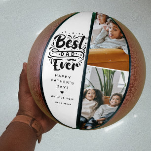 Ballon De Basket Cadeau photo personnalisé Meilleur Papa du Monde 2