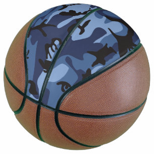 Ballon De Basket Camouflage bleu marine, Militaire, Armée