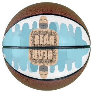 Ballon De Basket Chariot d'homme ours chauve musclé de SlipperyJoe