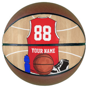 Ballon De Basket Chemise de basket personnalisée sur le terrain