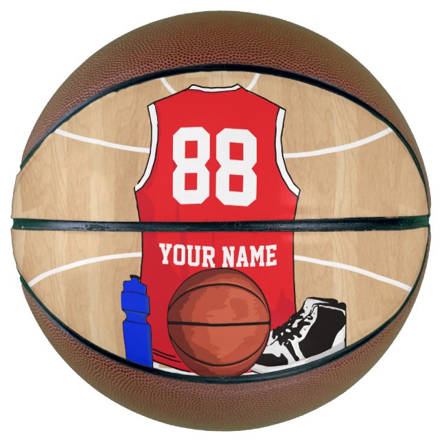 Ballon De Basket Chemise de basket personnalisée sur le terrain (Devant)