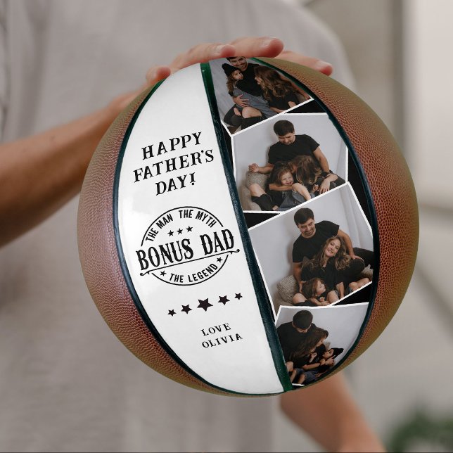 Ballon De Basket Citation de papa Bonus Moderne & 4x Photo (Créateur téléchargé)