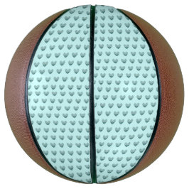 Ballon De Basket Coeur de plumes dans vert tendre