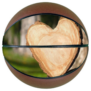 Ballon De Basket coeur en bois