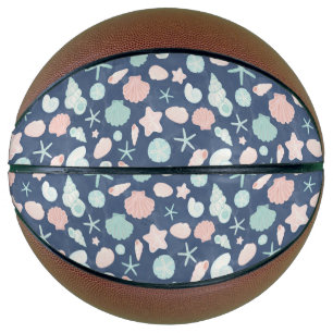 Ballon De Basket Coquillages Côtiers Plage & Design Océan