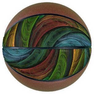 Ballon De Basket Couleur Gloire Moderne Art Abstrait Motif Élégant