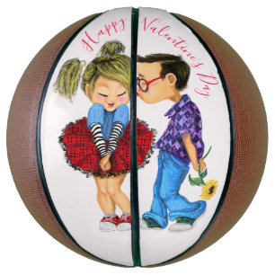 Ballon De Basket Couple mignon Votre Saint Valentin Basketball cade