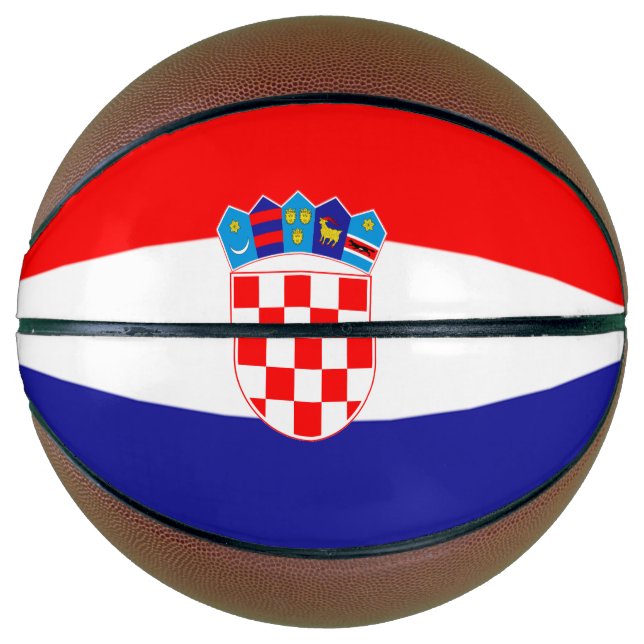 Ballon De Basket Drapeau croate (Devant)