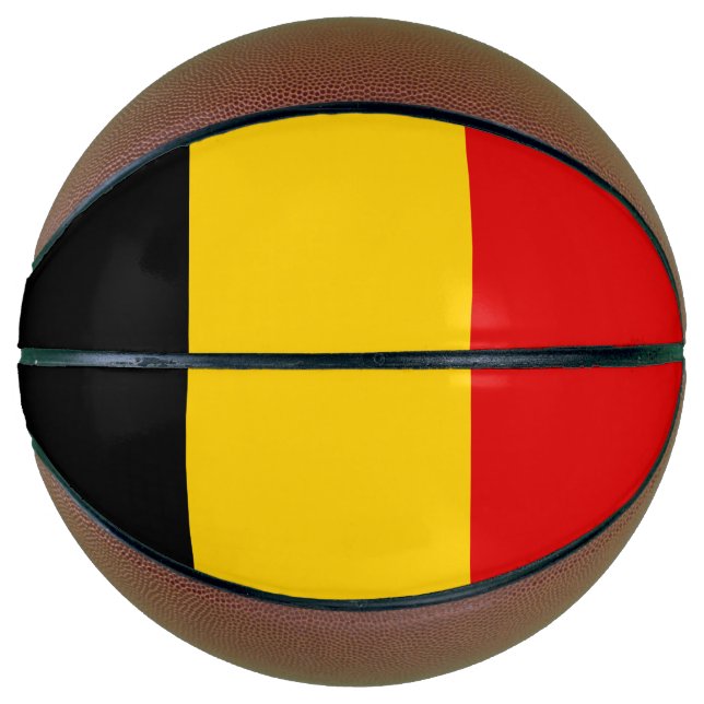 Ballon De Basket Drapeau de Belgique (Devant)
