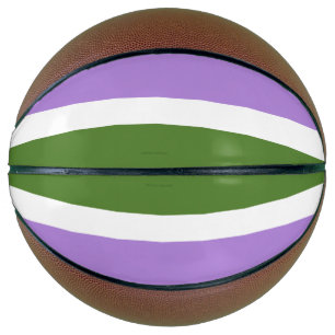 Ballon De Basket Drapeau de fierté genderqueer de SlipperyJoe lavan