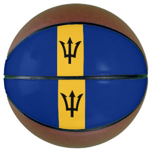 Ballon De Basket Drapeau de la Barbade patriotique