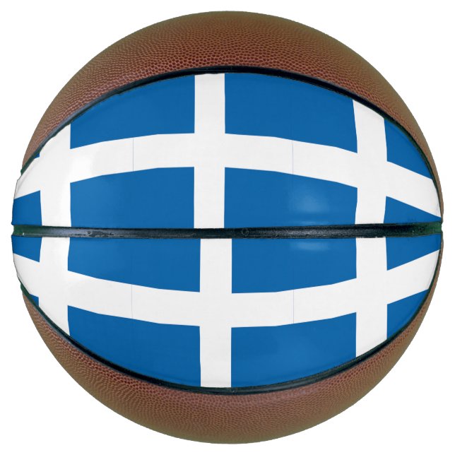 Ballon De Basket Drapeau de la Grèce (Devant)