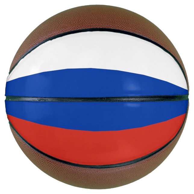 Ballon De Basket Drapeau de la Russie (Devant)