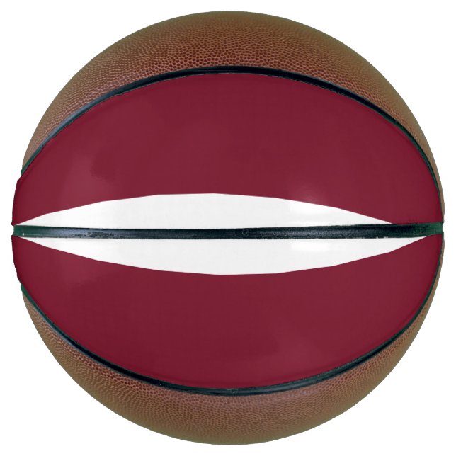 Ballon De Basket Drapeau de Lettonie (Devant)