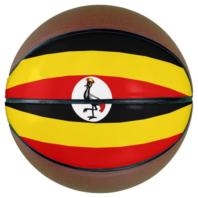 Ballon De Basket Drapeau de l'Ouganda (Devant)