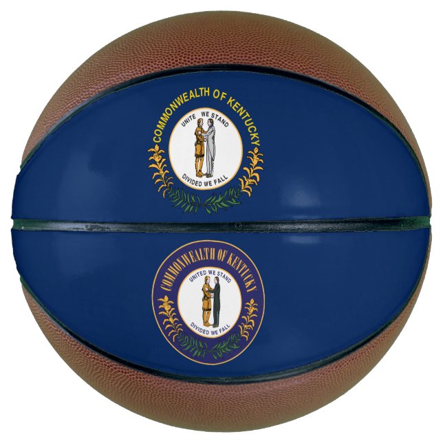 Ballon De Basket Drapeau du Kentucky (Devant)