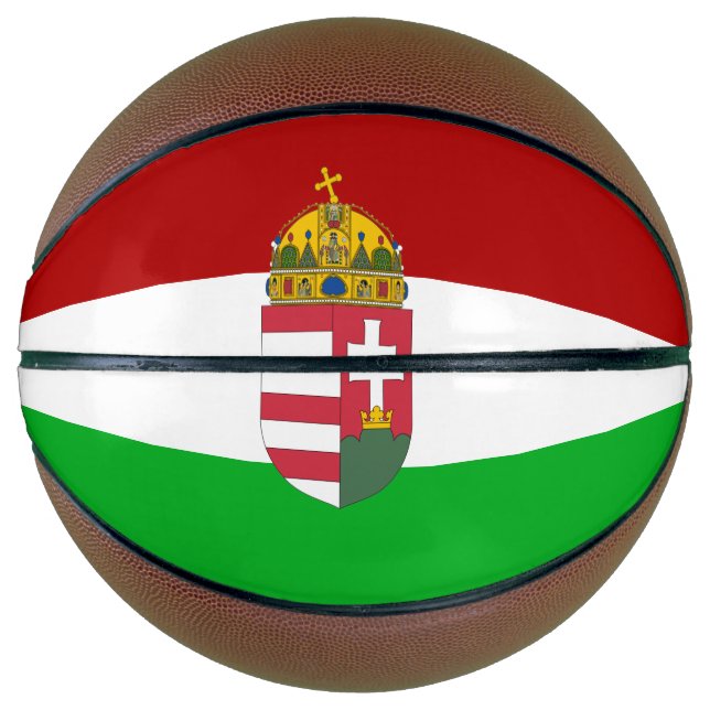 Ballon De Basket Drapeau hongrois (Devant)