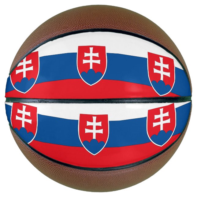 Ballon De Basket Drapeau Slovaquie (Devant)