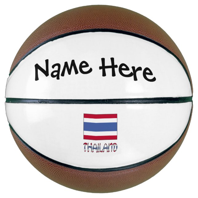 Ballon De Basket Drapeau thaïlandais personnalisé (Devant)