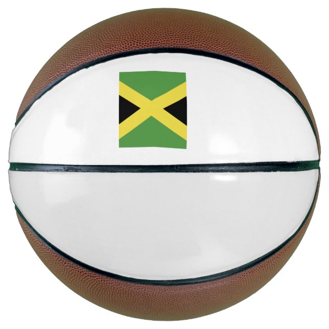 Ballon De Basket Emblème du drapeau jamaïcain (Devant)
