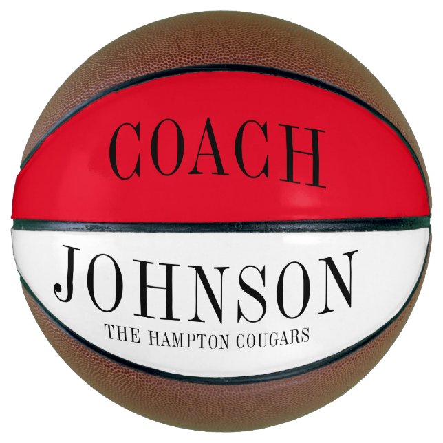 Ballon De Basket Équipe d'entraîneurs personnalisée (Devant)